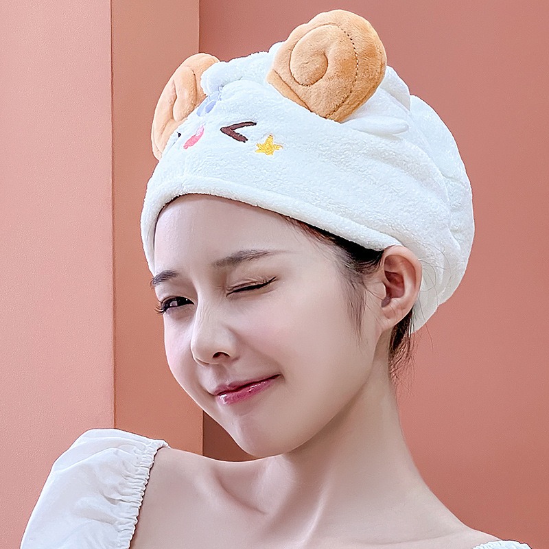 Cute Kawaii Sheep Dry Hair Cap - Golf Towel 评论和价格