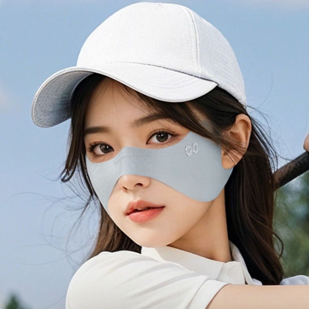 Summer Elastic Ice Silk Mask T - Golf Umbrella 评论和价格