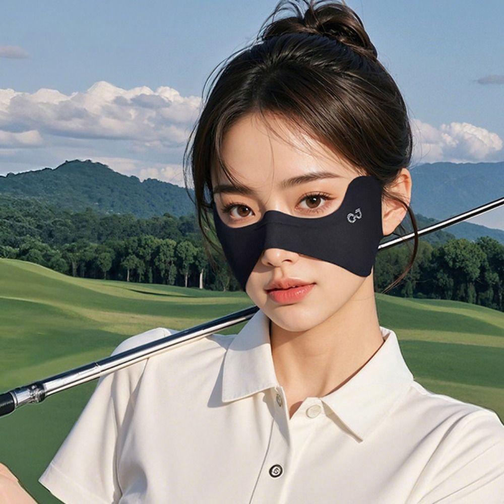 Summer Elastic Ice Silk Mask T - Golf Umbrella 评论和价格