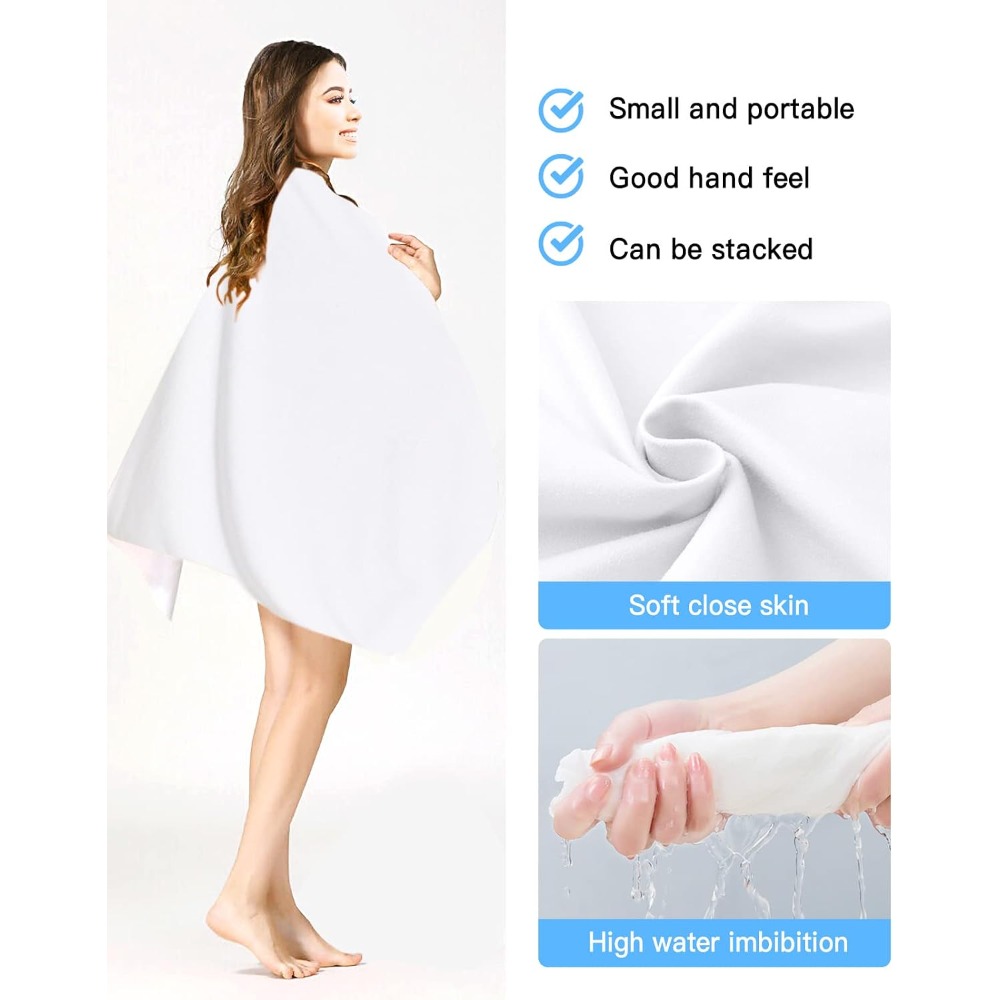 1pc Beach Towel Pure White Tow - Golf Towel 评论和价格