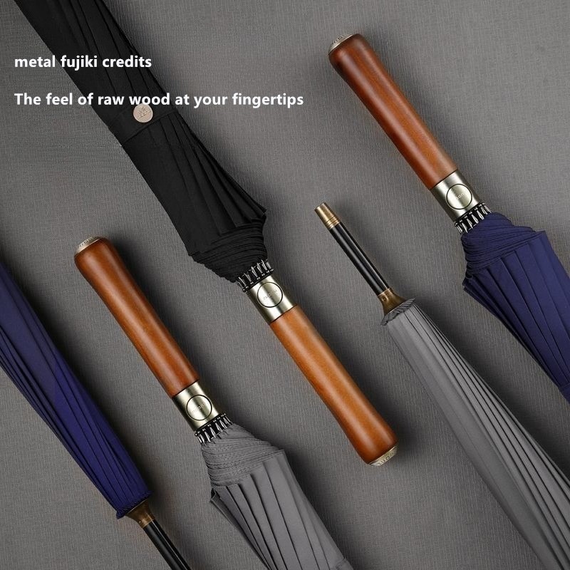 Automatic Wooden Handle Umbrel - Golf Umbrella 评论和价格
