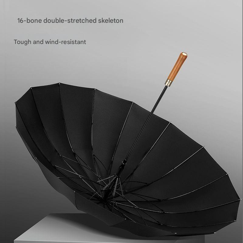 Automatic Wooden Handle Umbrel - Golf Umbrella 评论和价格