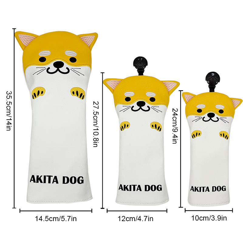 Golf Club Headcovers Set Dog C - Golf Driver 评论和价格