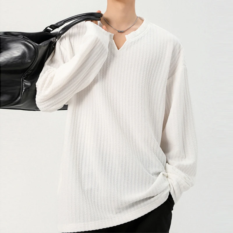 Autumn Male V Notch Neck Long  - Golf Tees 评论和价格