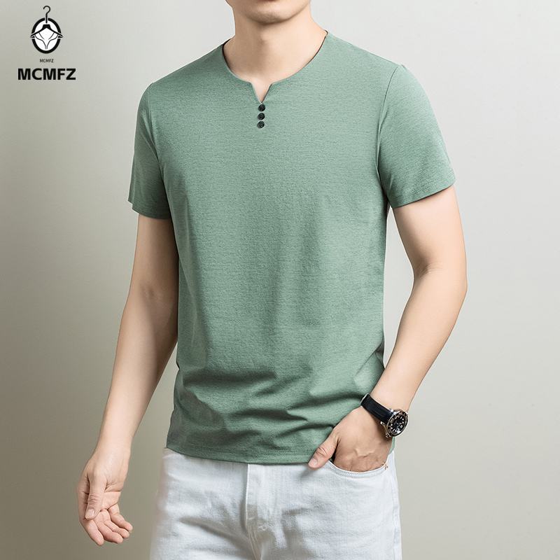 Mens Basic Henley T Shirt Comf - Golf Tees 评论和价格