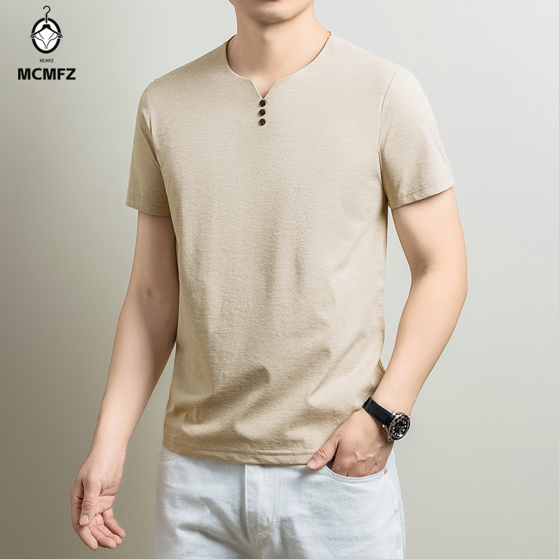Mens Basic Henley T Shirt Comf - Golf Tees 评论和价格