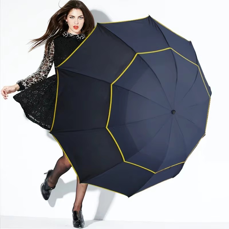 Double Strong Wind Resistant U - Golf Umbrella Large 评论和价格