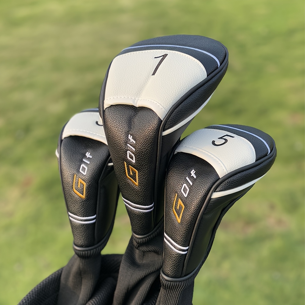 1pc/3pcs Golf Headcovers - Dri - Golf Driver 评论和价格