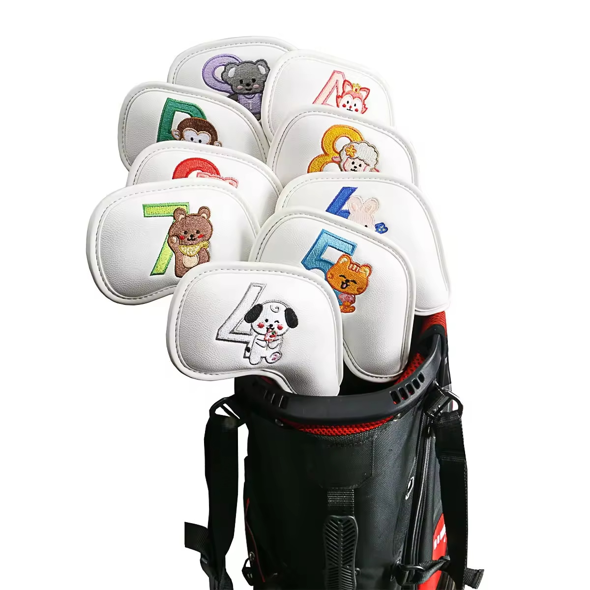 9Pcs Cute Cartoon Animal Golf  - Golf Clubs 评论和价格