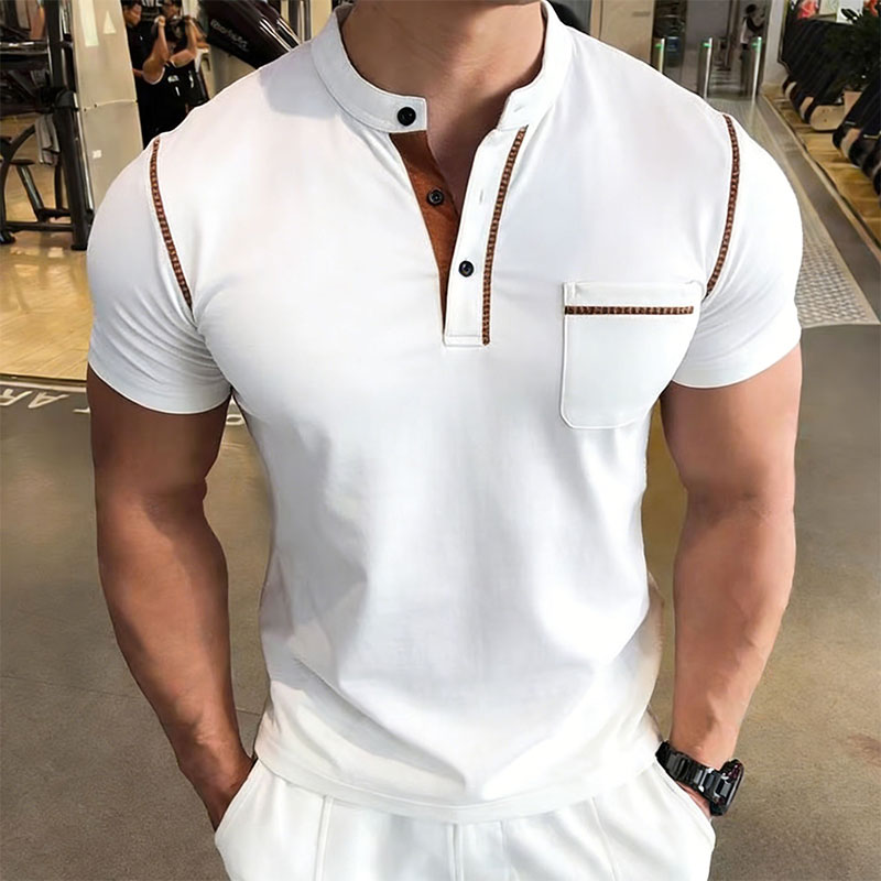 New Summer Men's Henry Collar  - Golf Tees 评论和价格